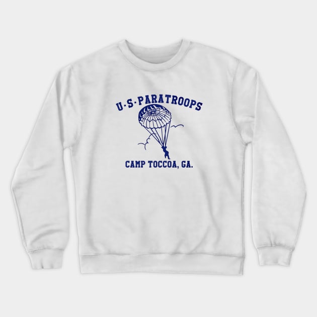 US Paratrooper Camp Toccoa WWII Crewneck Sweatshirt by Jose Luiz Filho